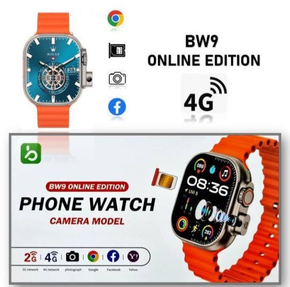 BW9 Ultra 4G Simcard Camera Smartwatch