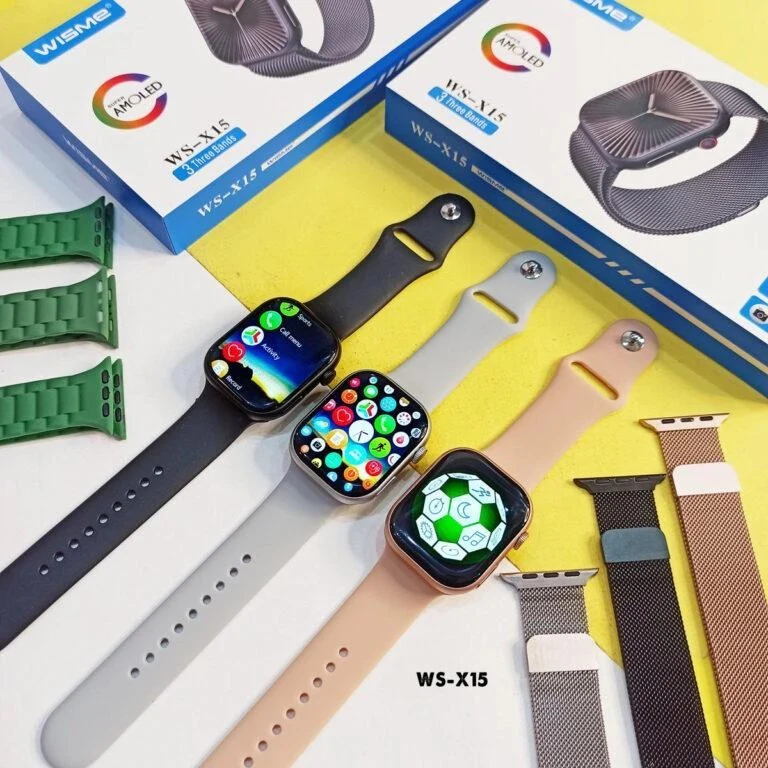 WISME WS-X15 SMART WATCH WITH THREE 3 brands