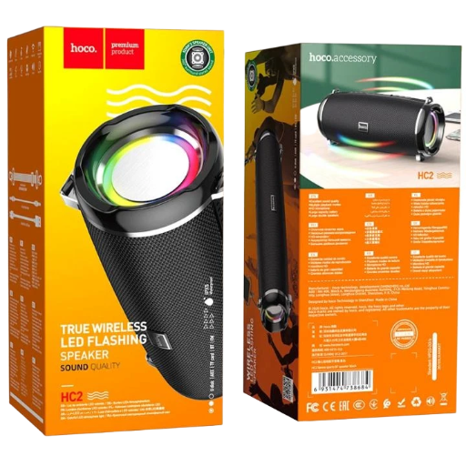 Hoco HC2 True Wireless LED Flashing Waterproof Bluetooth Speaker