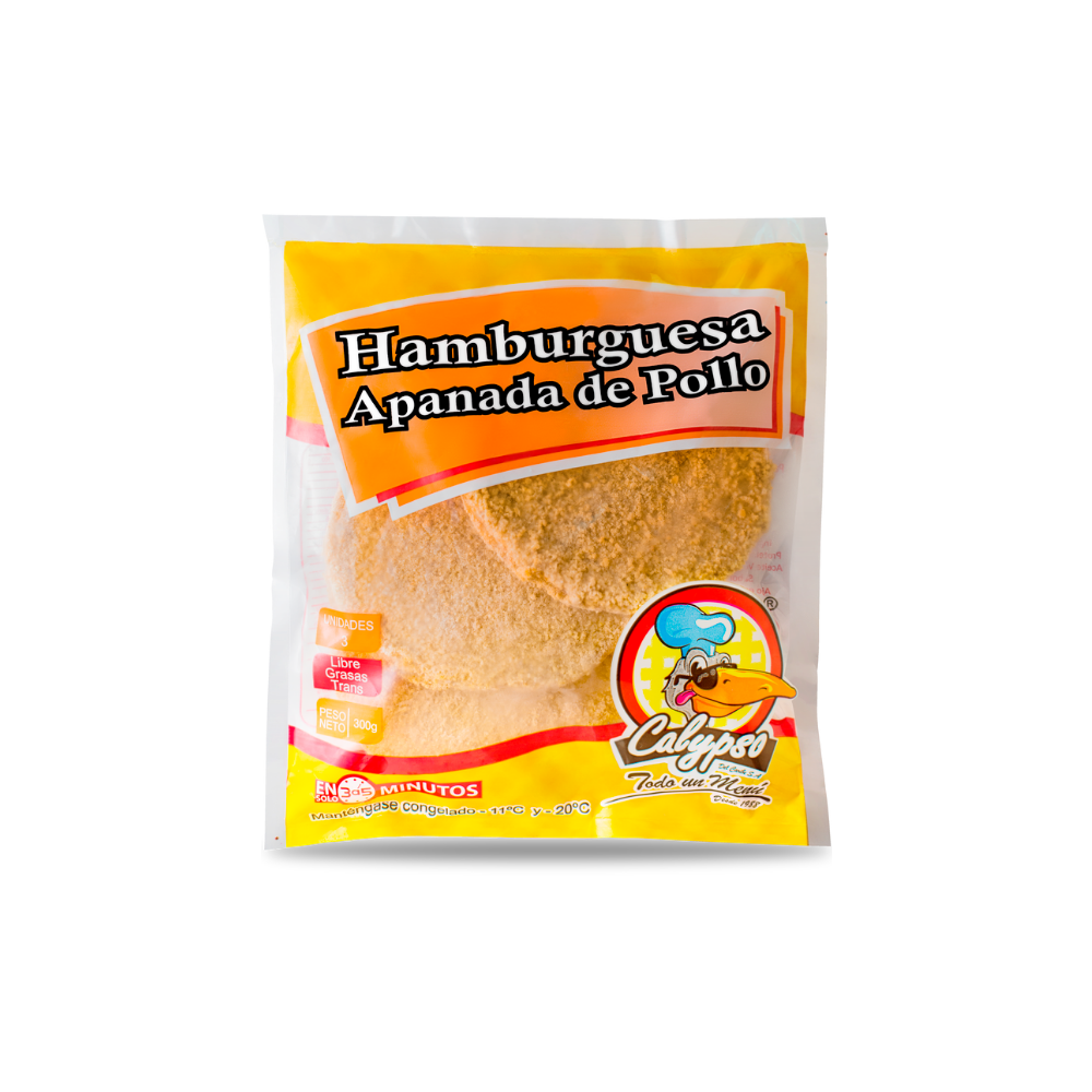 Hamburguesa de pollo x 3 und x 100 gr