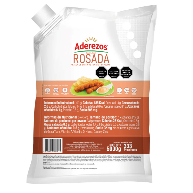Salsa Rosada Aderezos x 5000 g