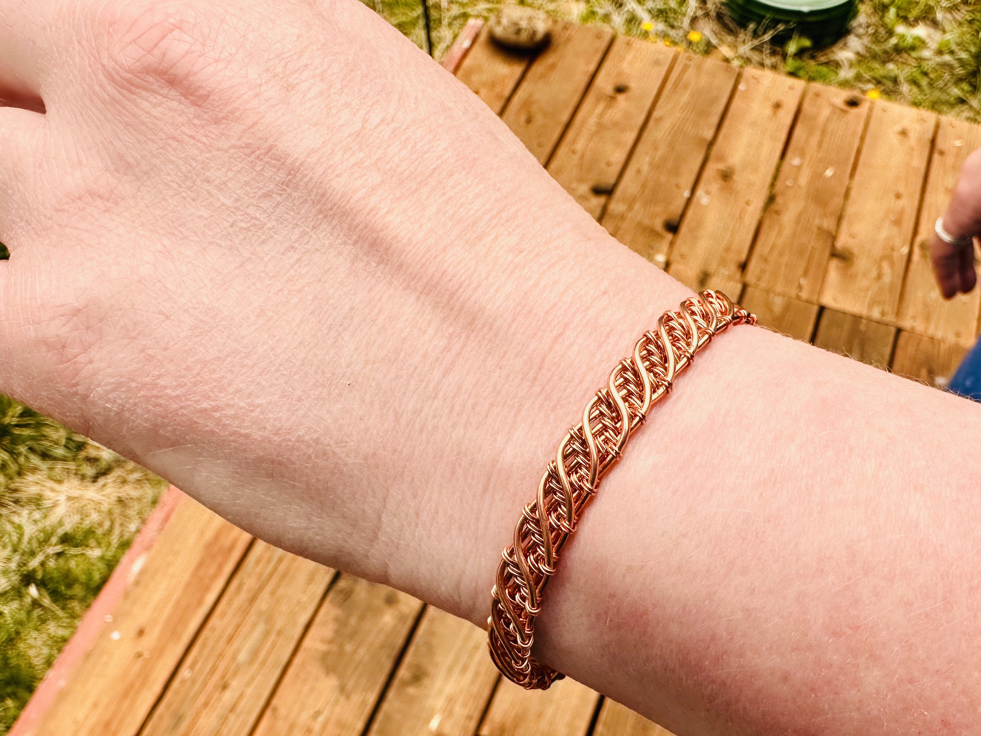 Handwoven Copper Bracelet