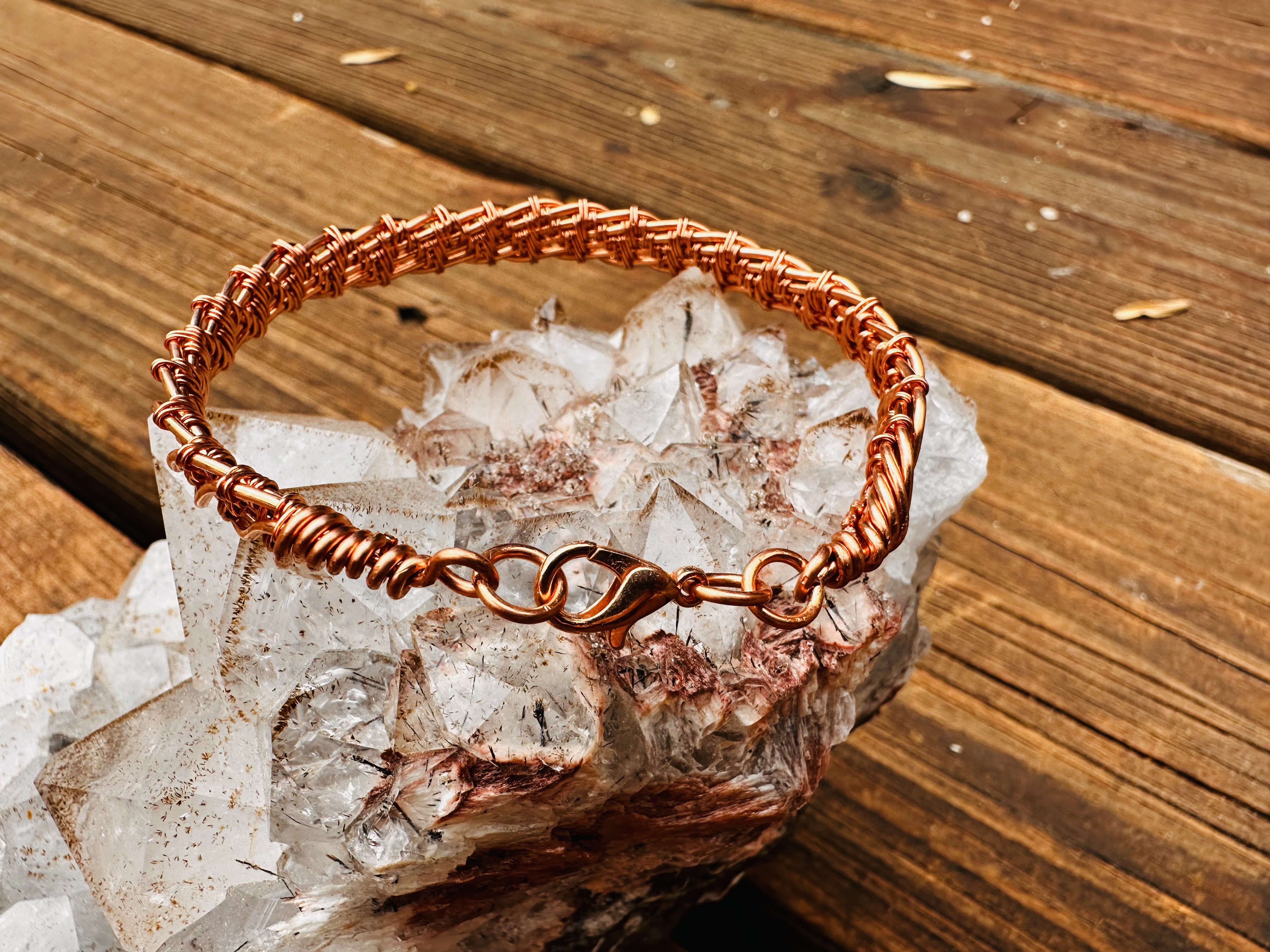 Handwoven Copper Bracelet