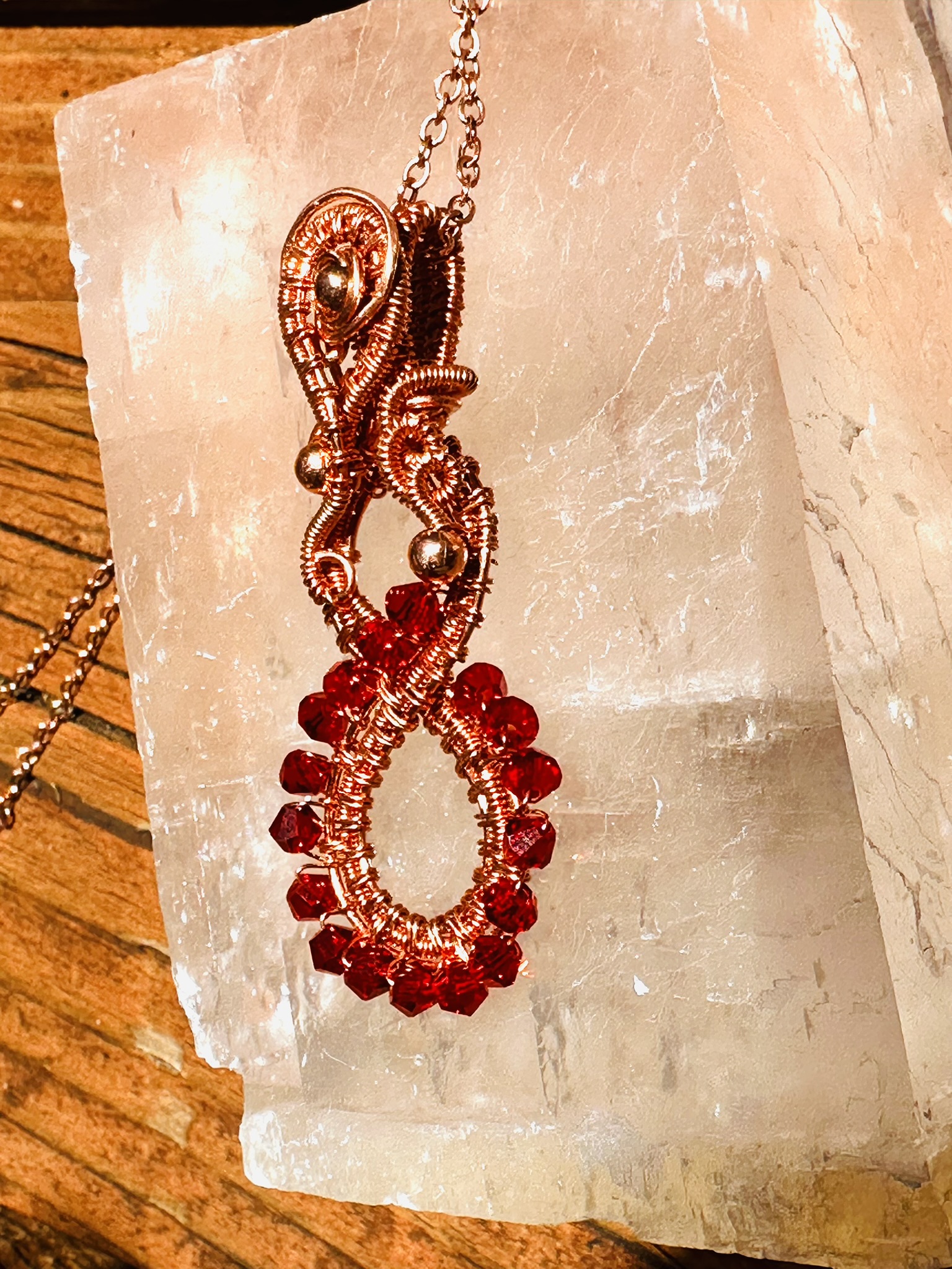 Wire Woven Number 8 Pendant