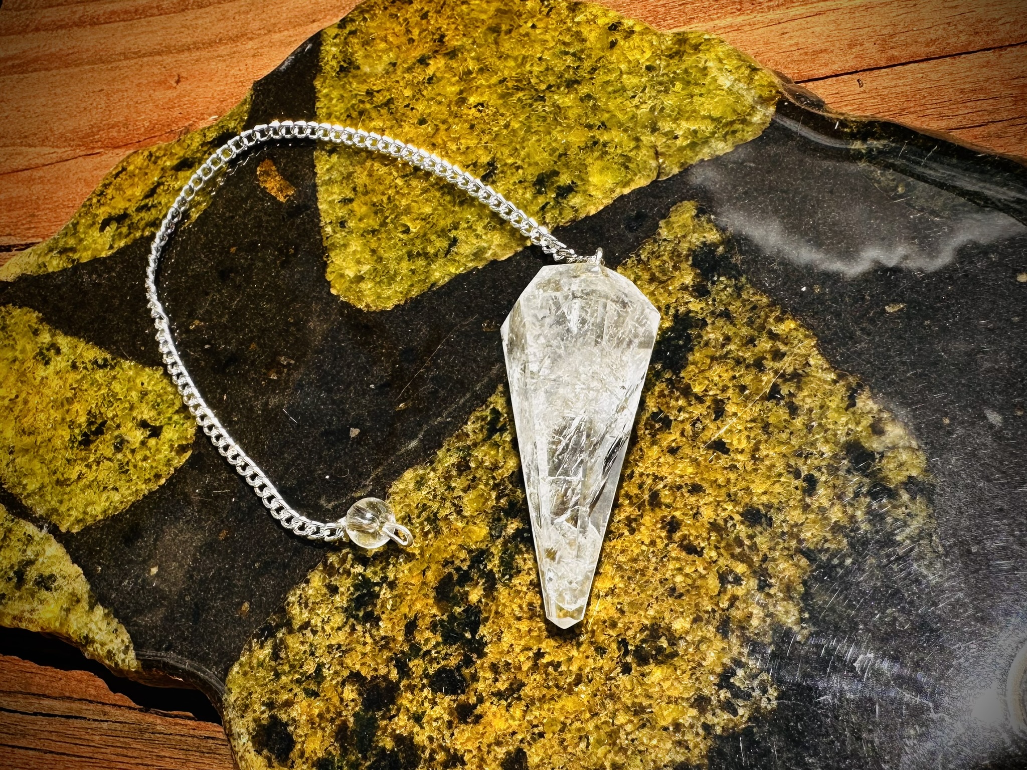 Clear Quartz Pendulum
