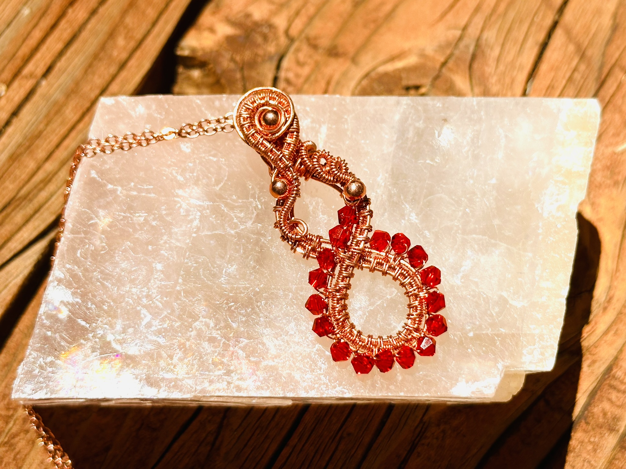 Wire Woven Number 8 Pendant