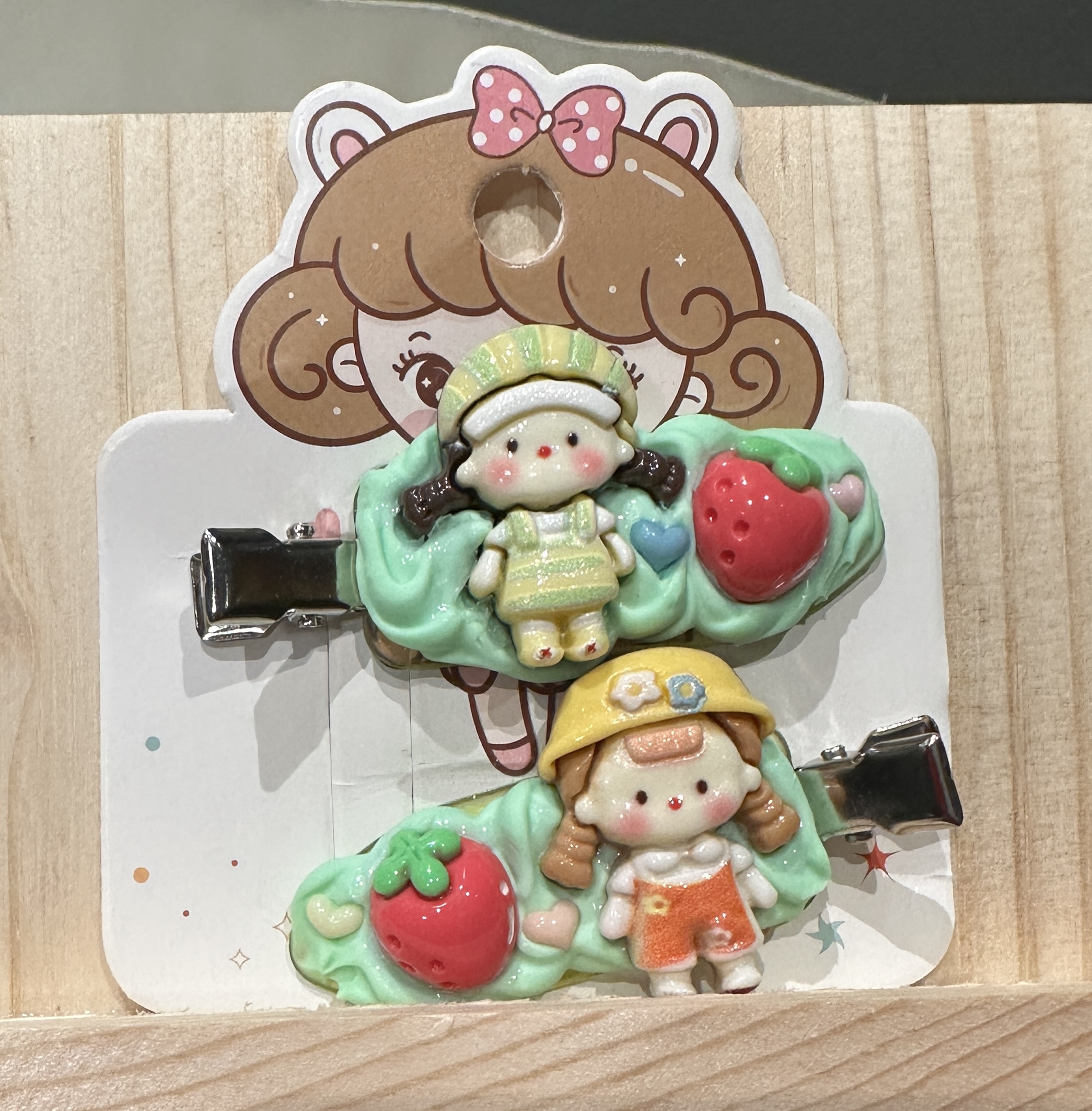 Cute Cartoon Girl Hair Clips