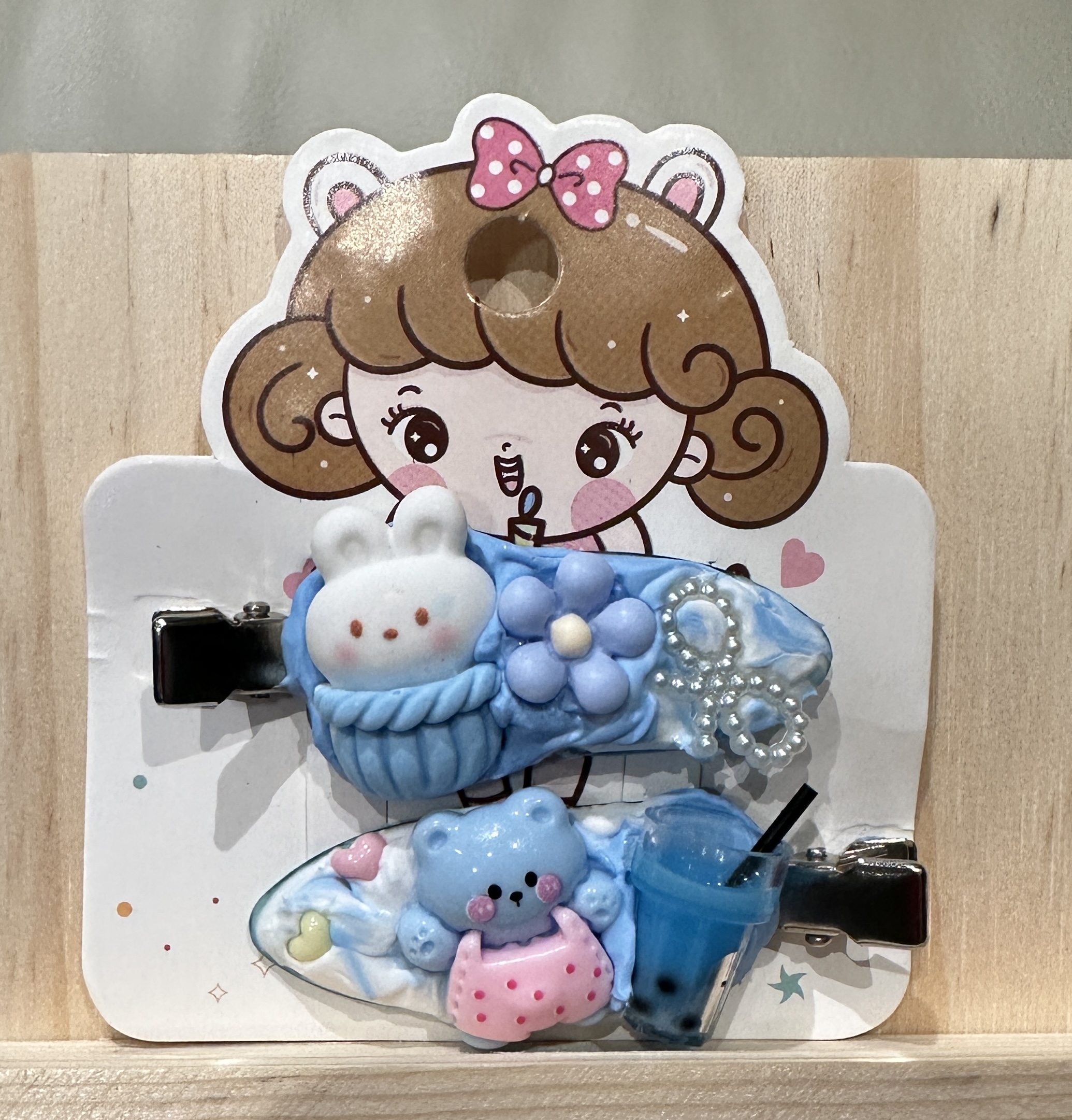 Cute Cartoon Hair Clips Set