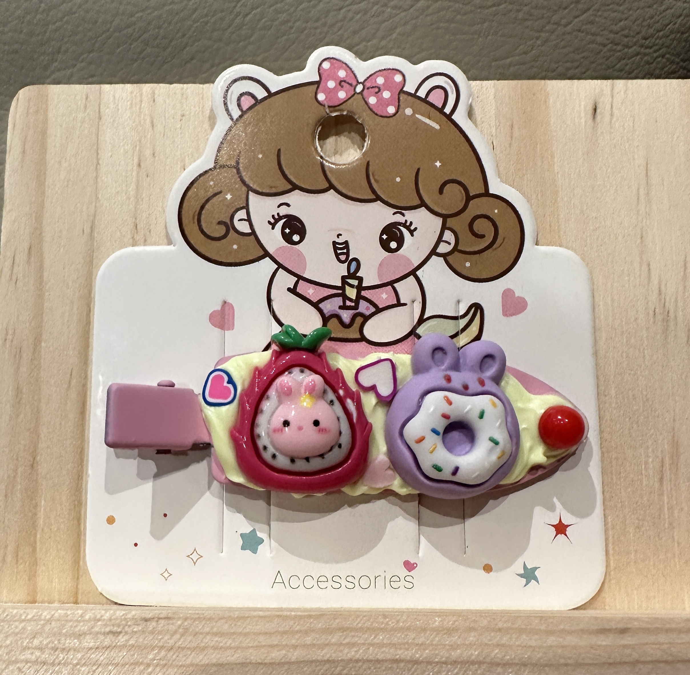 Cute Dessert-Themed Hair Clip