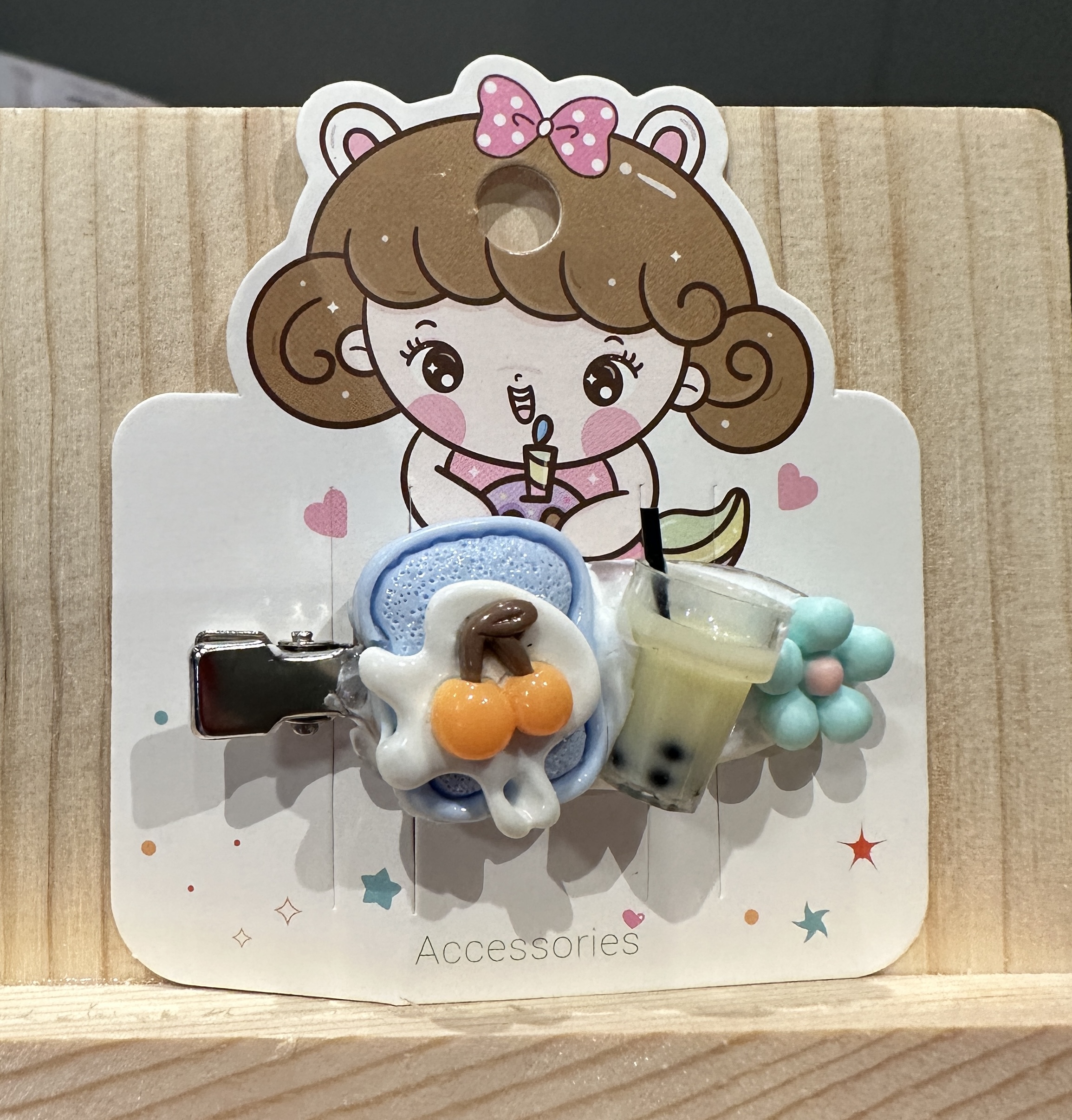 Bubble Tea Hair Clip