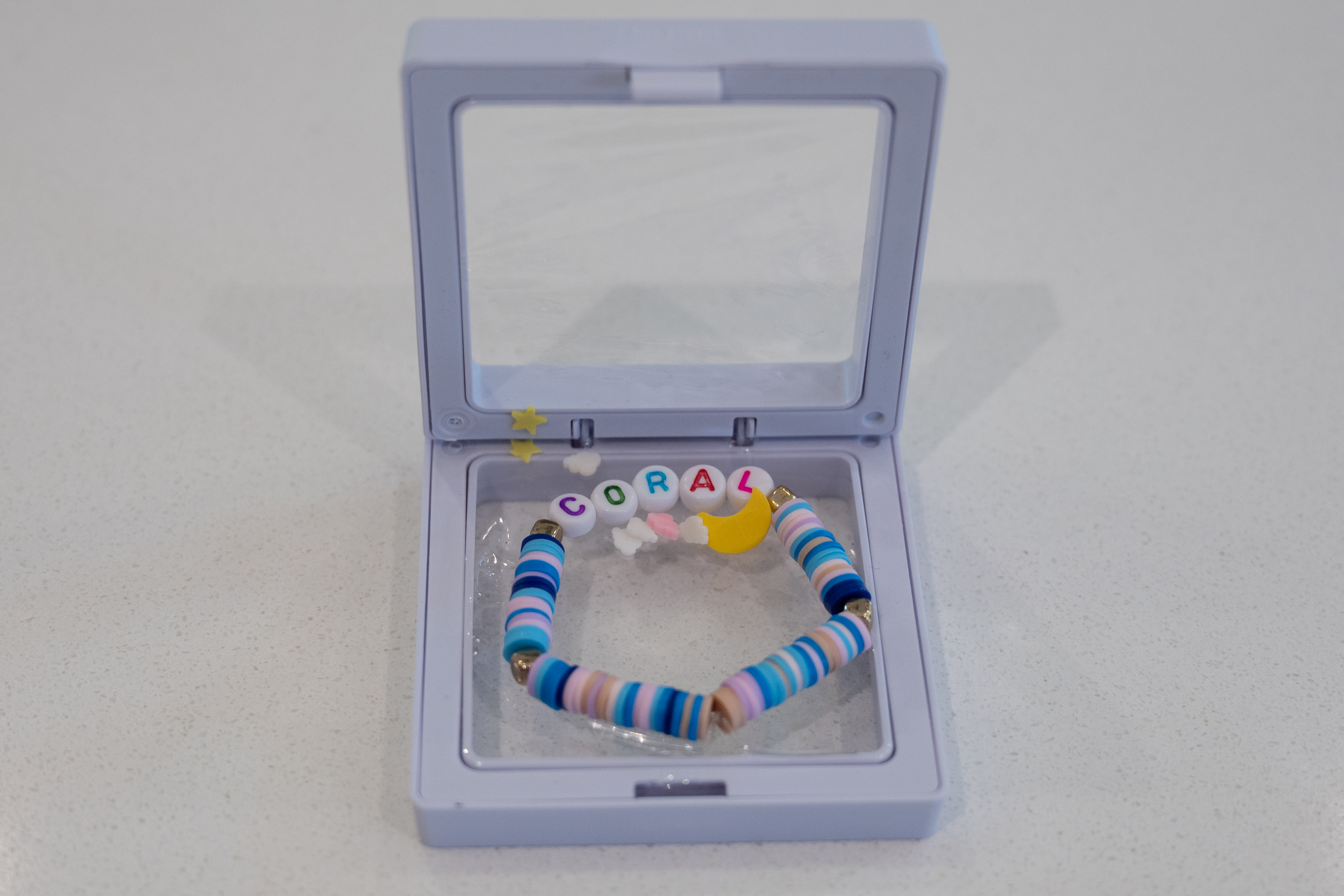 Coral Beaded Bracelet