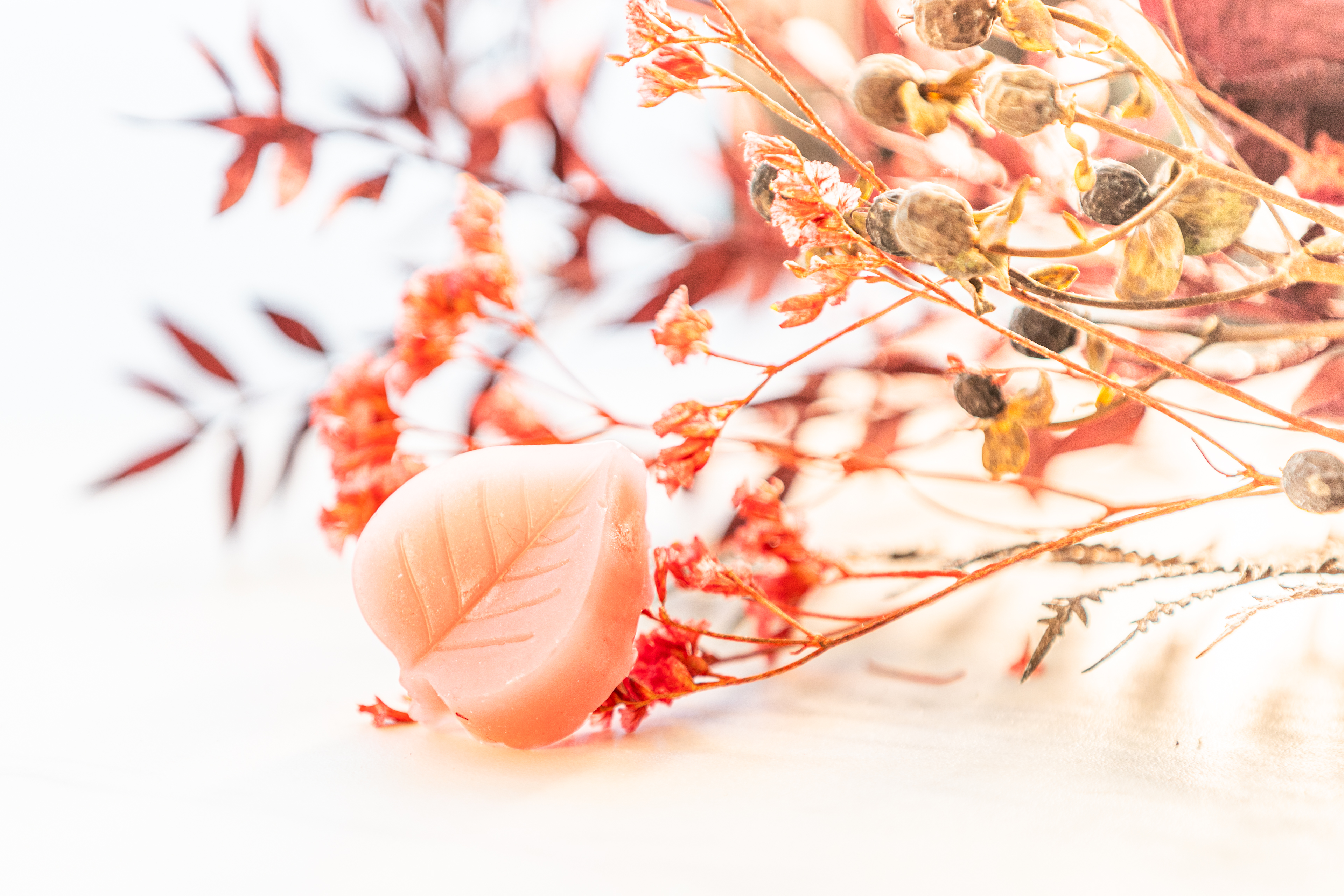 Orange Leaf-Shaped Scented Soap