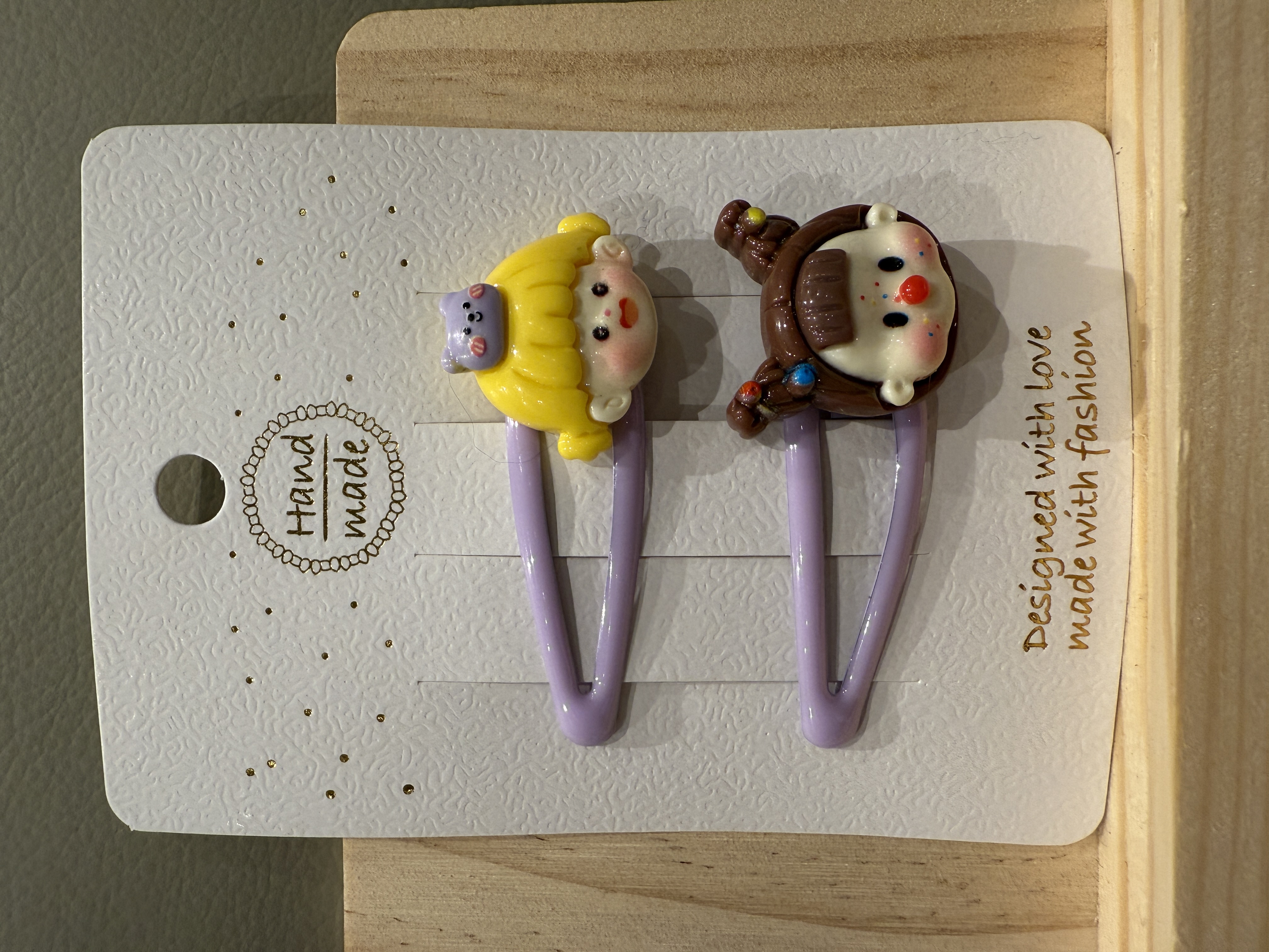 Purple Princess Hair Clips