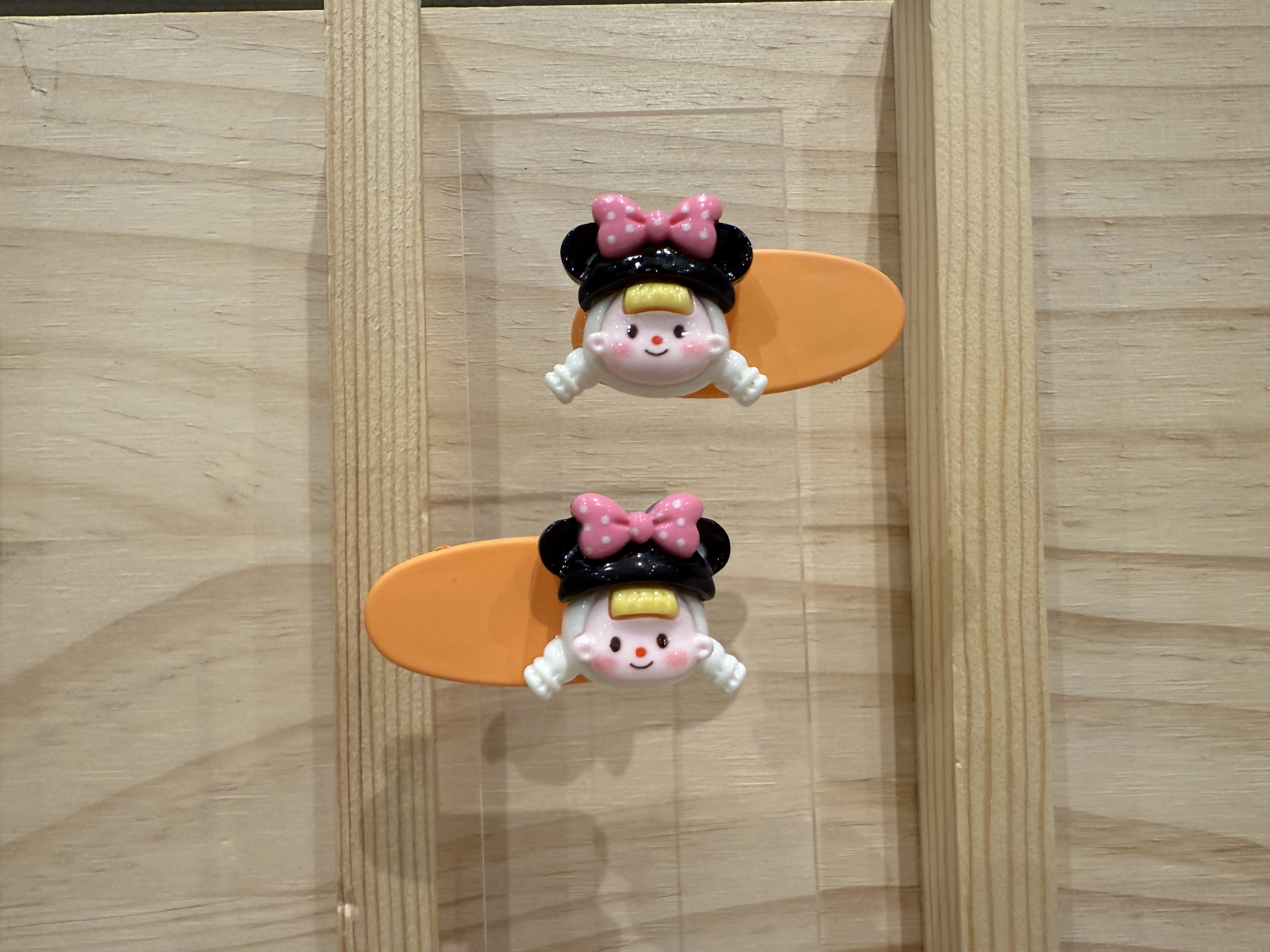 Orange Cartoon Hair Clips