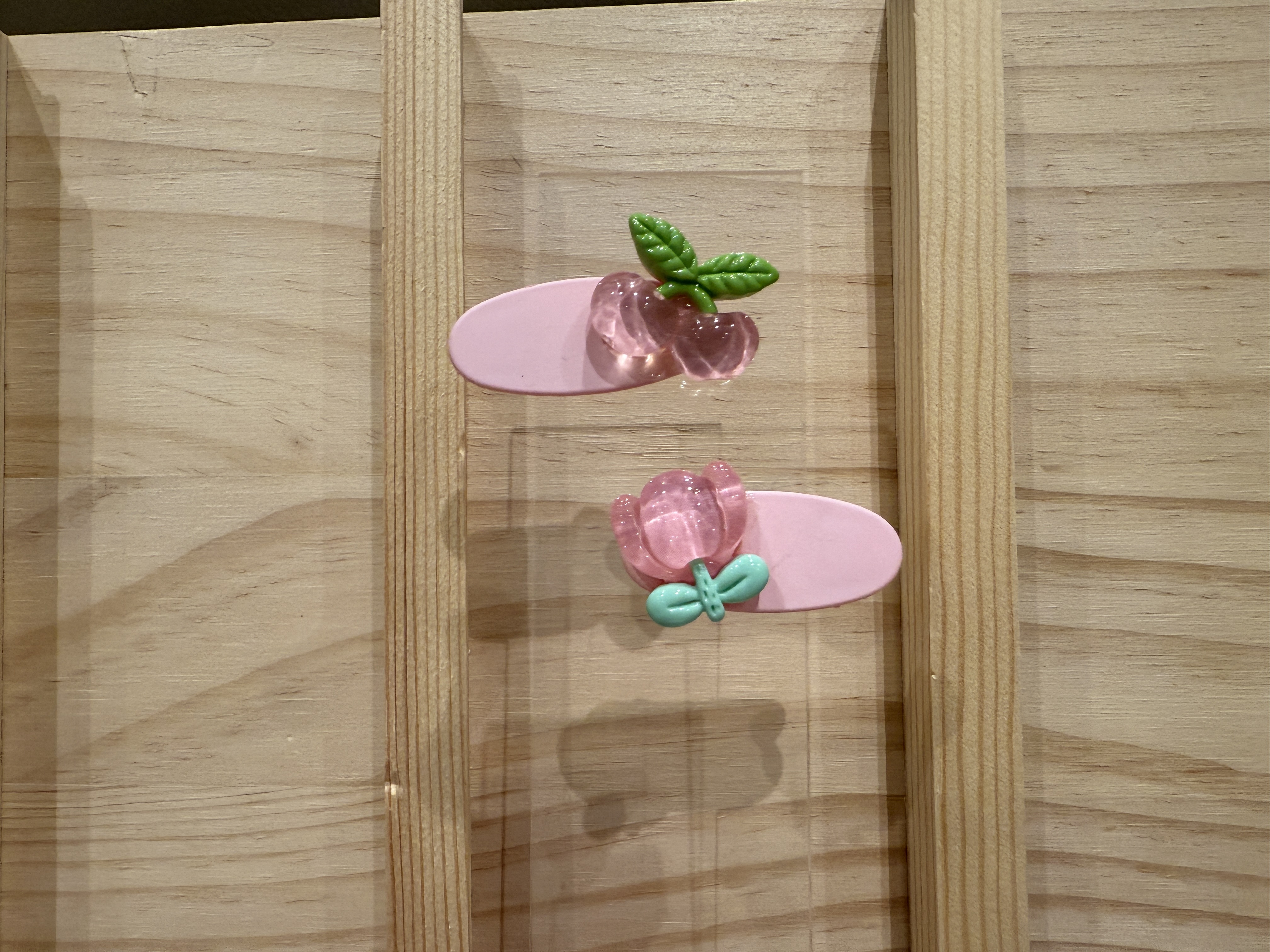 Cute Pink Hair Clips Set