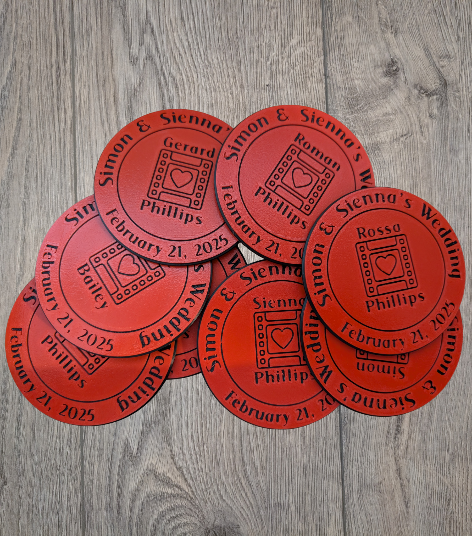 Custom 3D Printed Coasters