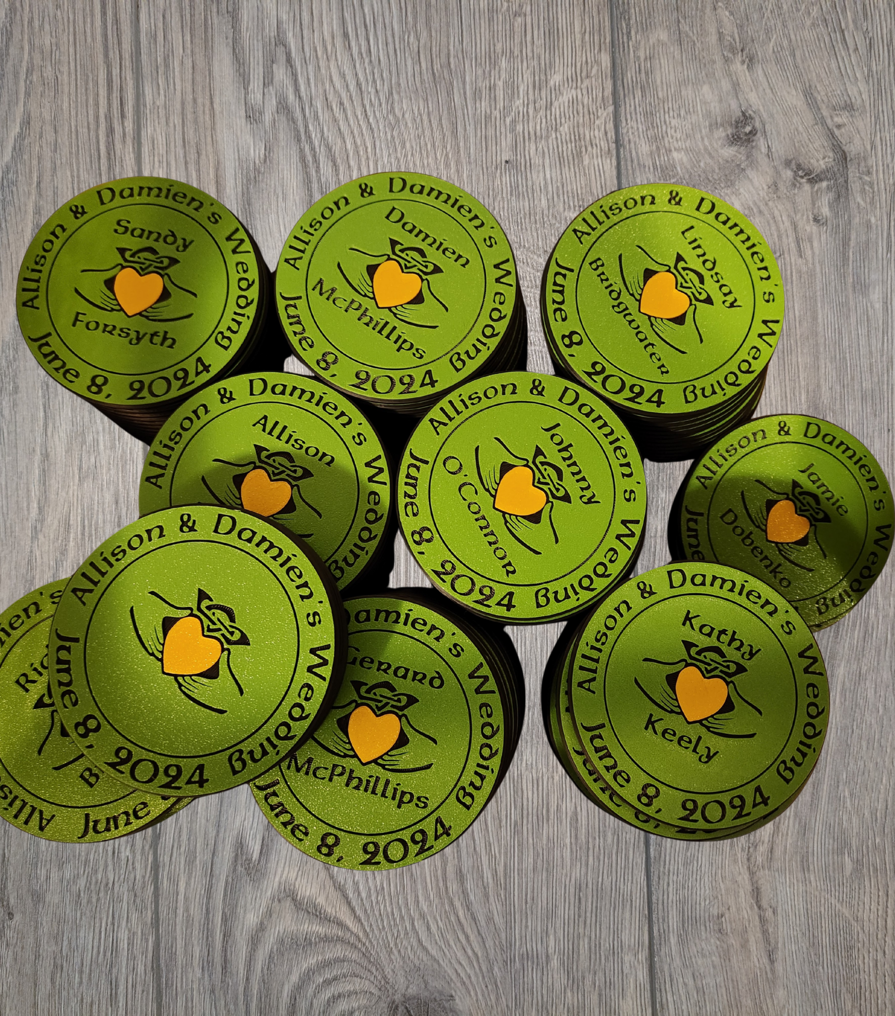 Custom 3D Printed Coasters