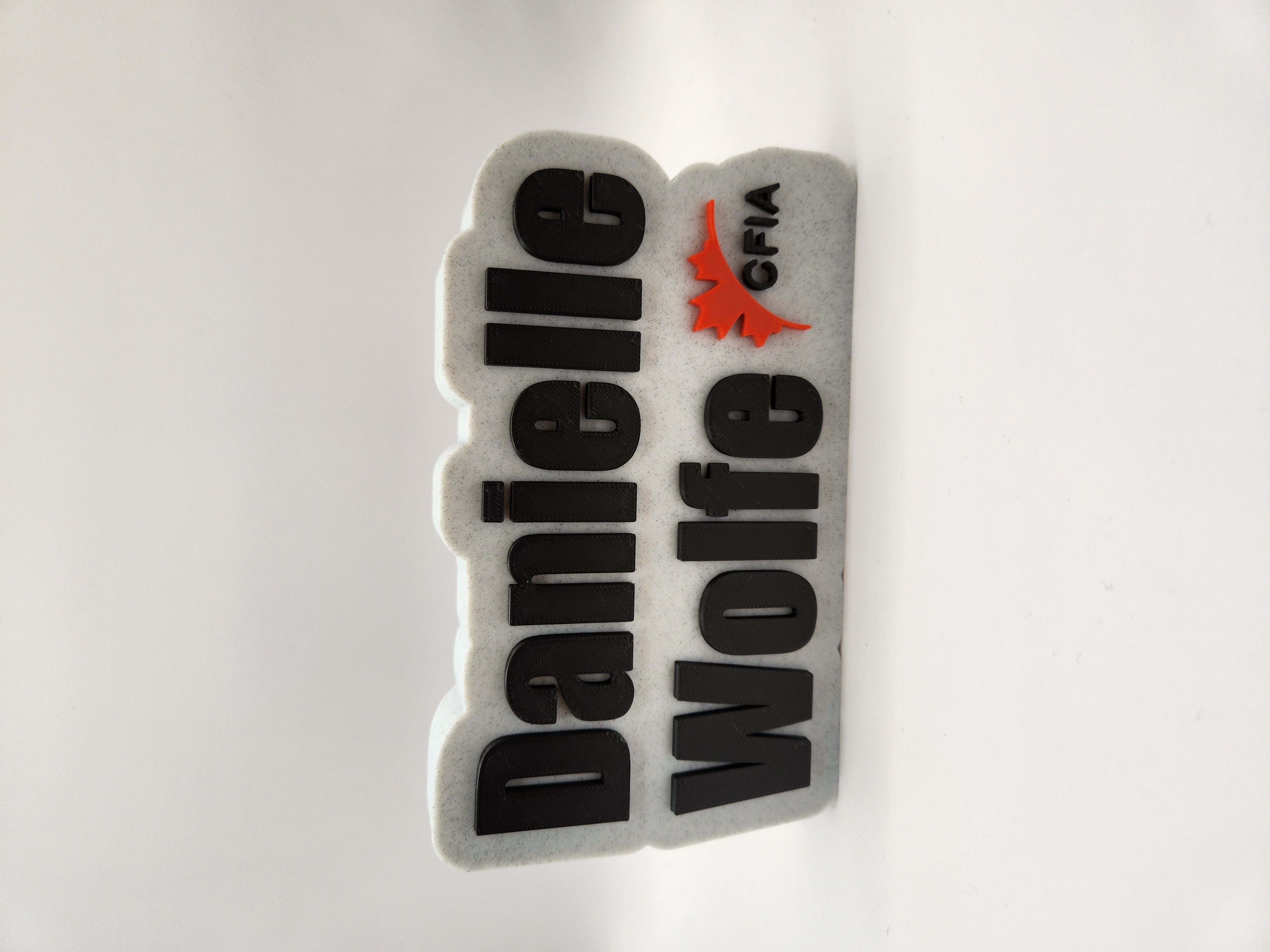 3D Printed Name Plate
