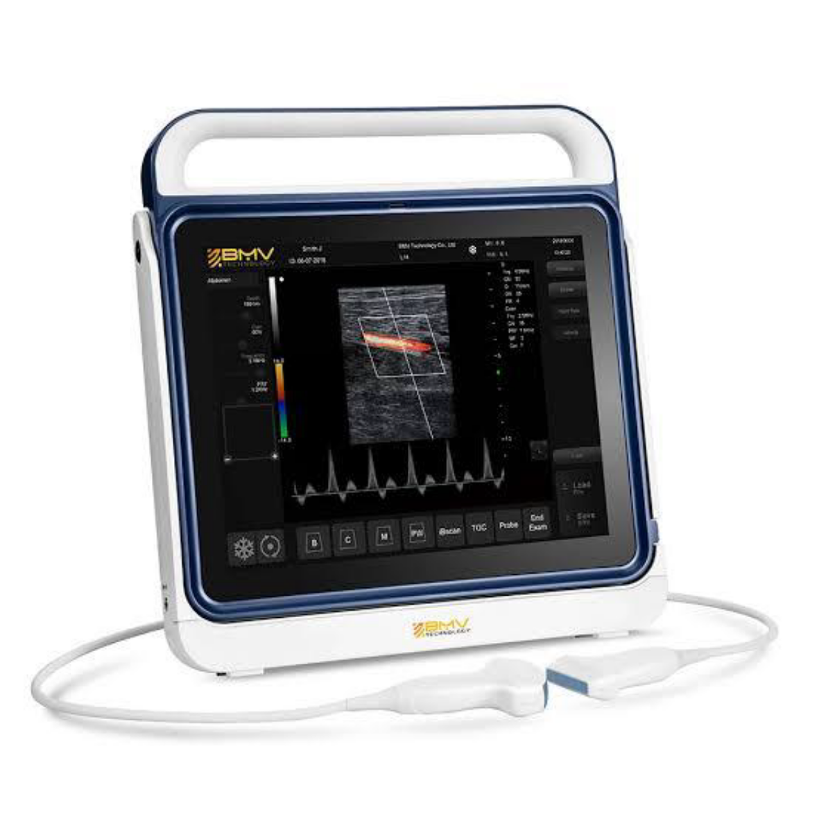 Compact Pad Touch Veterinary Color Doppler Ultrasound BMV PT50C