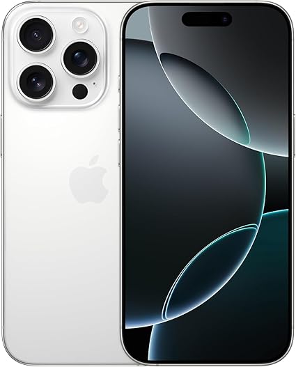 Apple iPhone 16 Pro Max, US Version, 256GB, White Titanium - Unlocked
