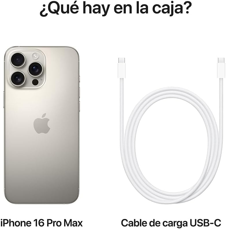 Apple iPhone 16 Pro Max, US Version, 256GB, Natural Titanium - Unlocked