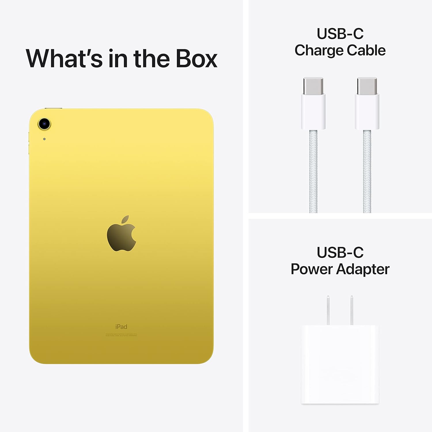 Apple iPad (10th Generation): with A14 Bionic chip, 10.9-inch Liquid Retina Display, 256GB, Wi-Fi 6, 12MP front/12MP Back Camera, Touch ID, All-Day Battery Life – Yellow