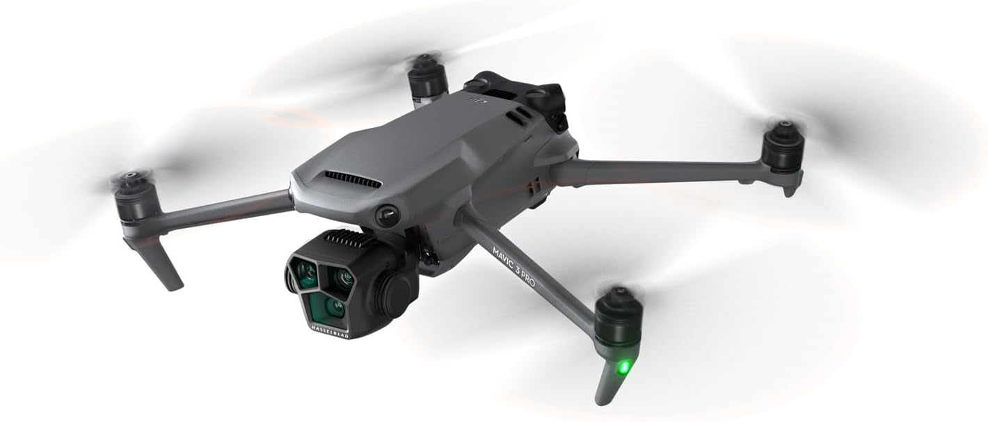 DJI Mavic 3 Pro Drone Quadcopter with RC Pro Remote (High-Bright Screen) Fly More Combo 4/3 CMOS Hasselblad Camera, 43Min Flight Time, 4 Batteries, Filters...