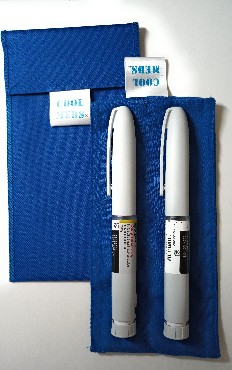 COOL MEDS Insulin Cooling Packs for Retail Stores - 12 units w/hang display