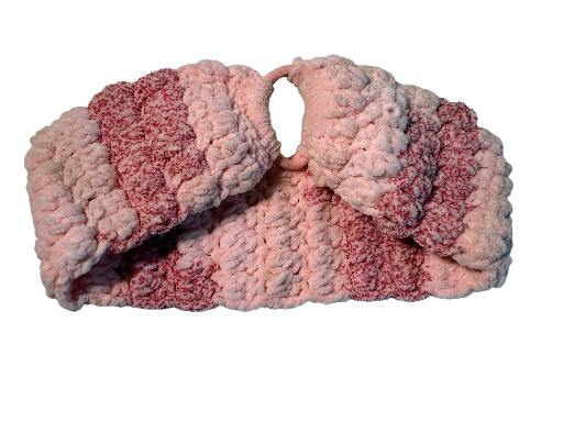 Plush Pink Knitted Headband