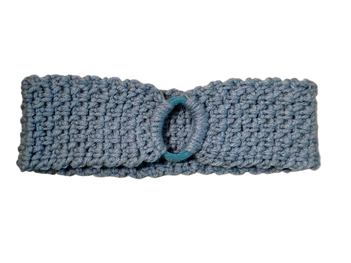 Blue Crochet Headband