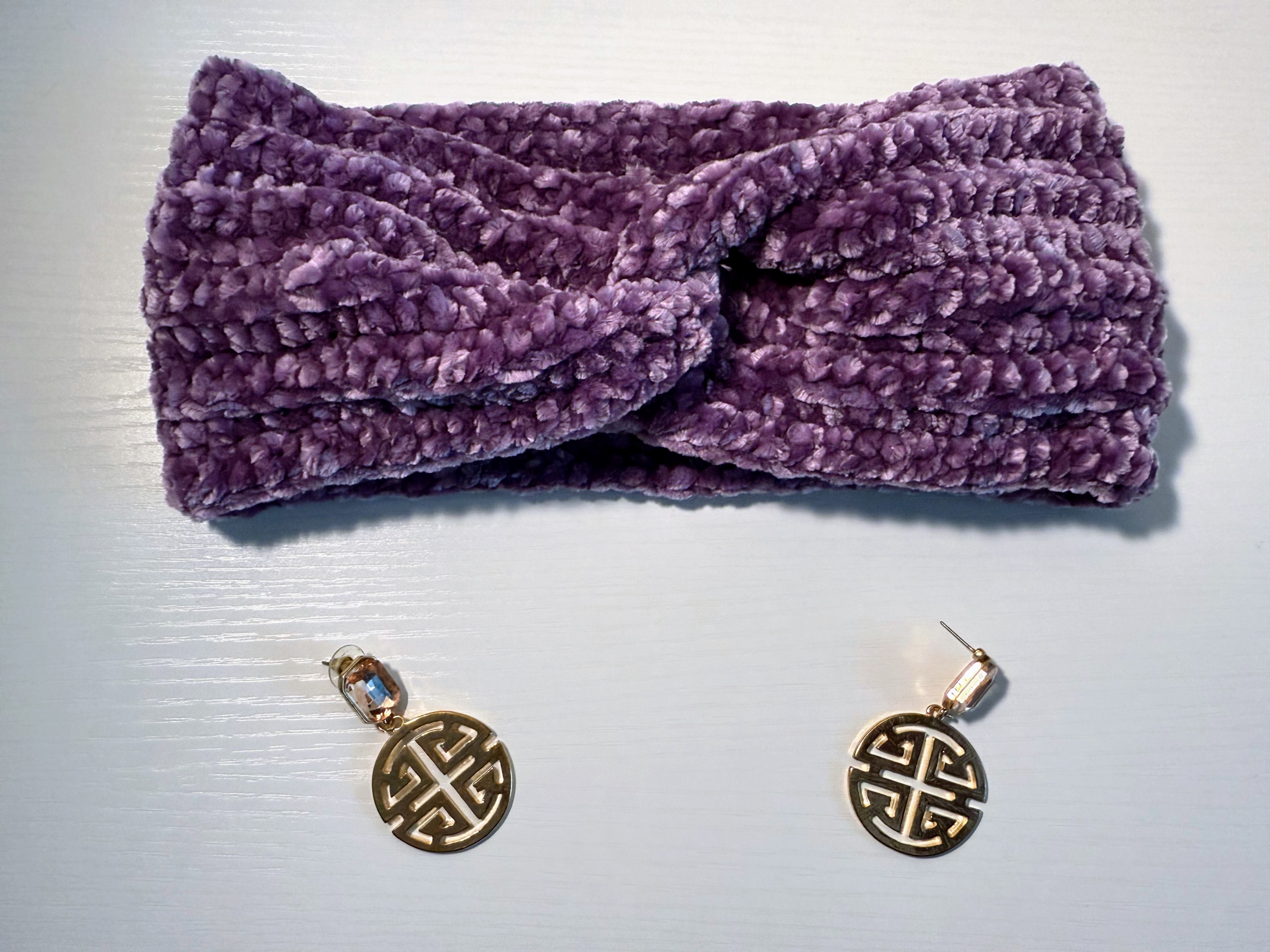 Plush Purple Headband