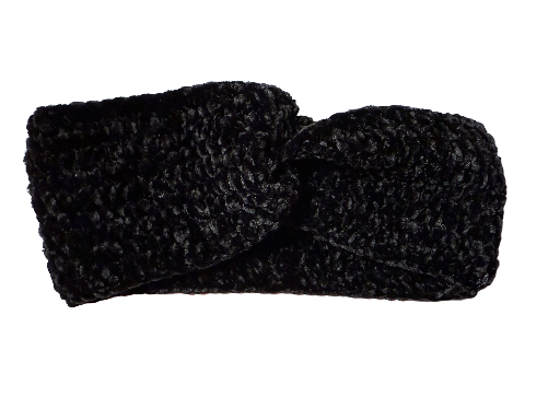 Black Crochet Headband