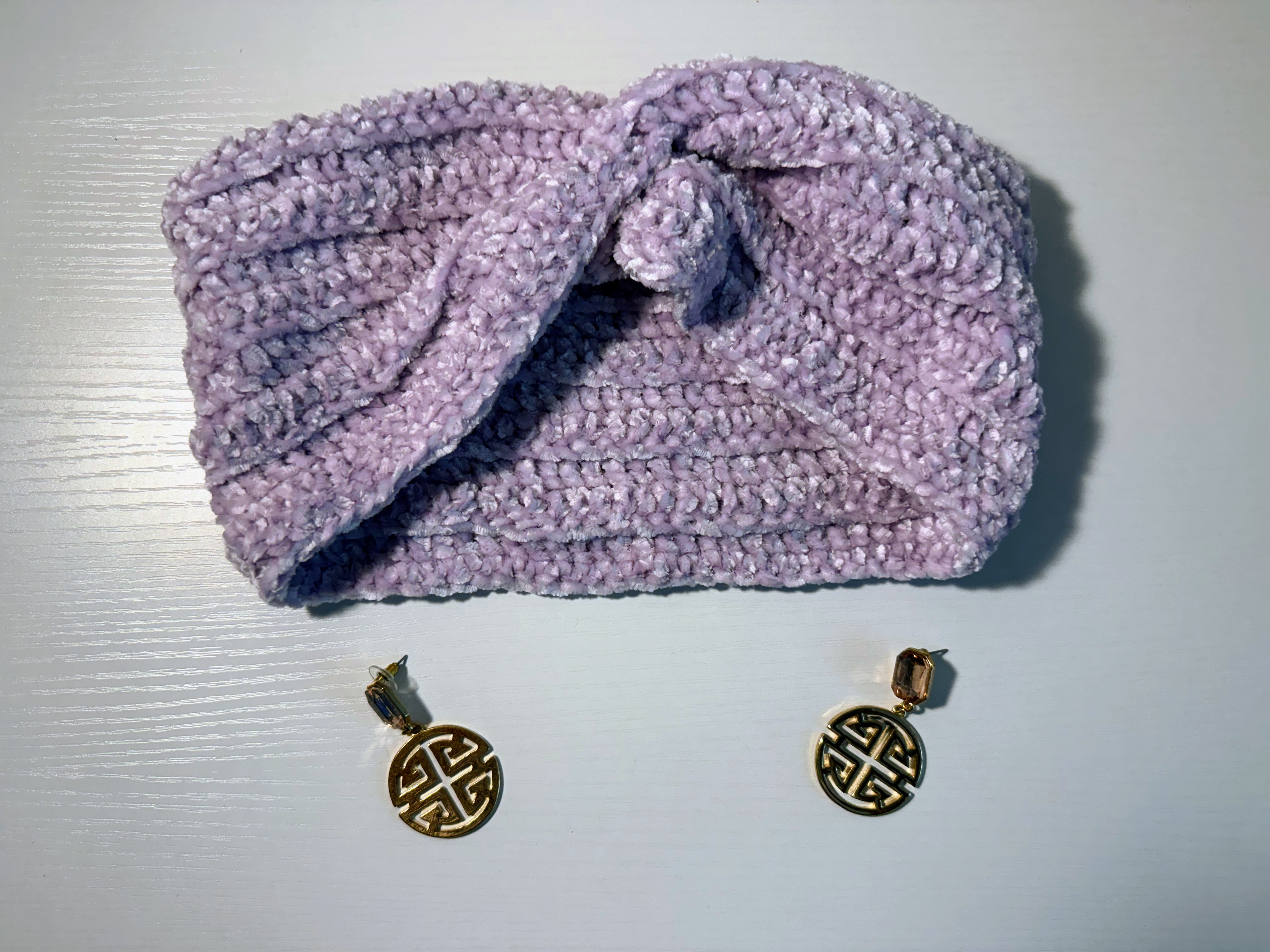 Light Purple Crochet Headband