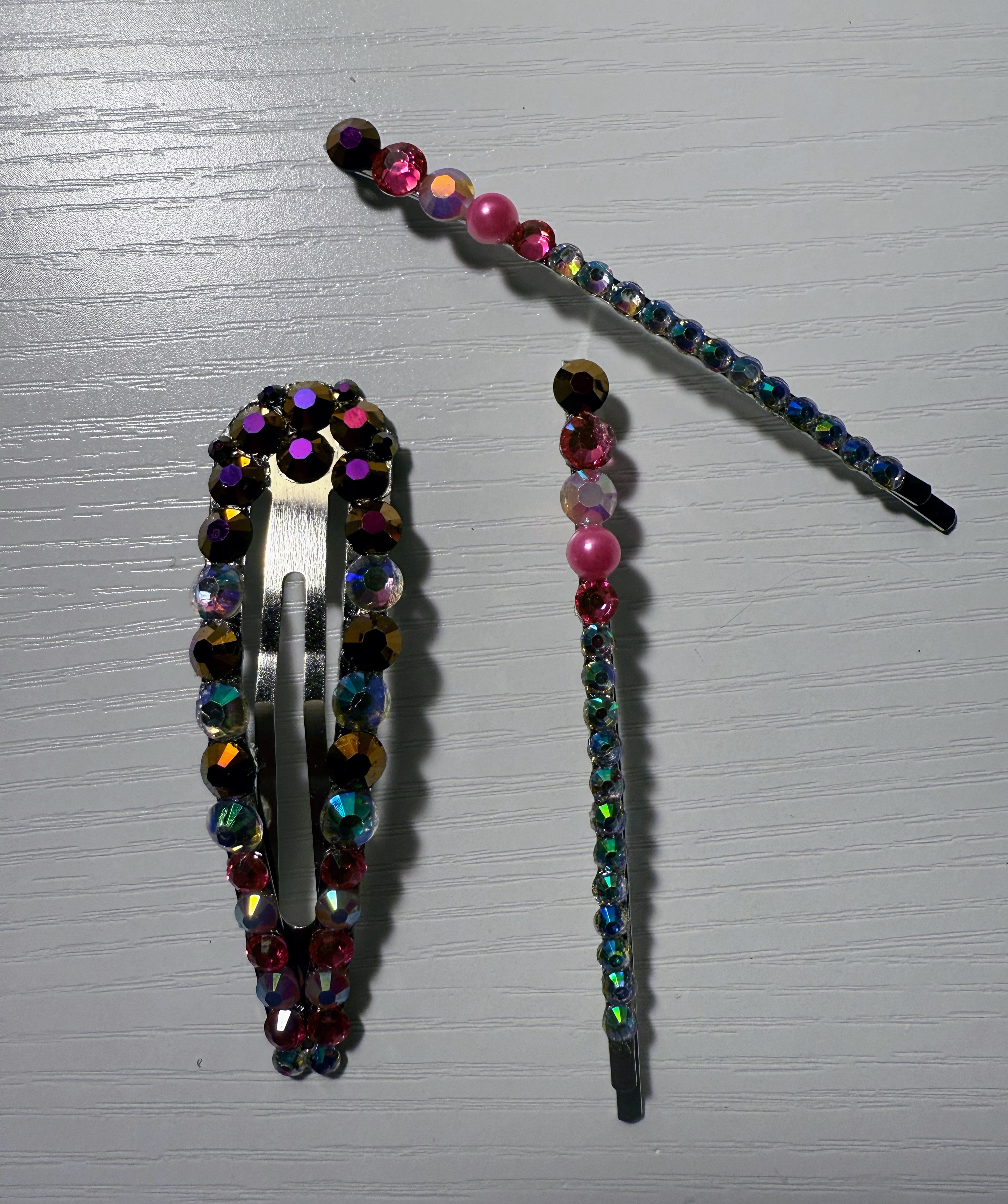 Rhinestone Hair Clip and Bobby Pin Set