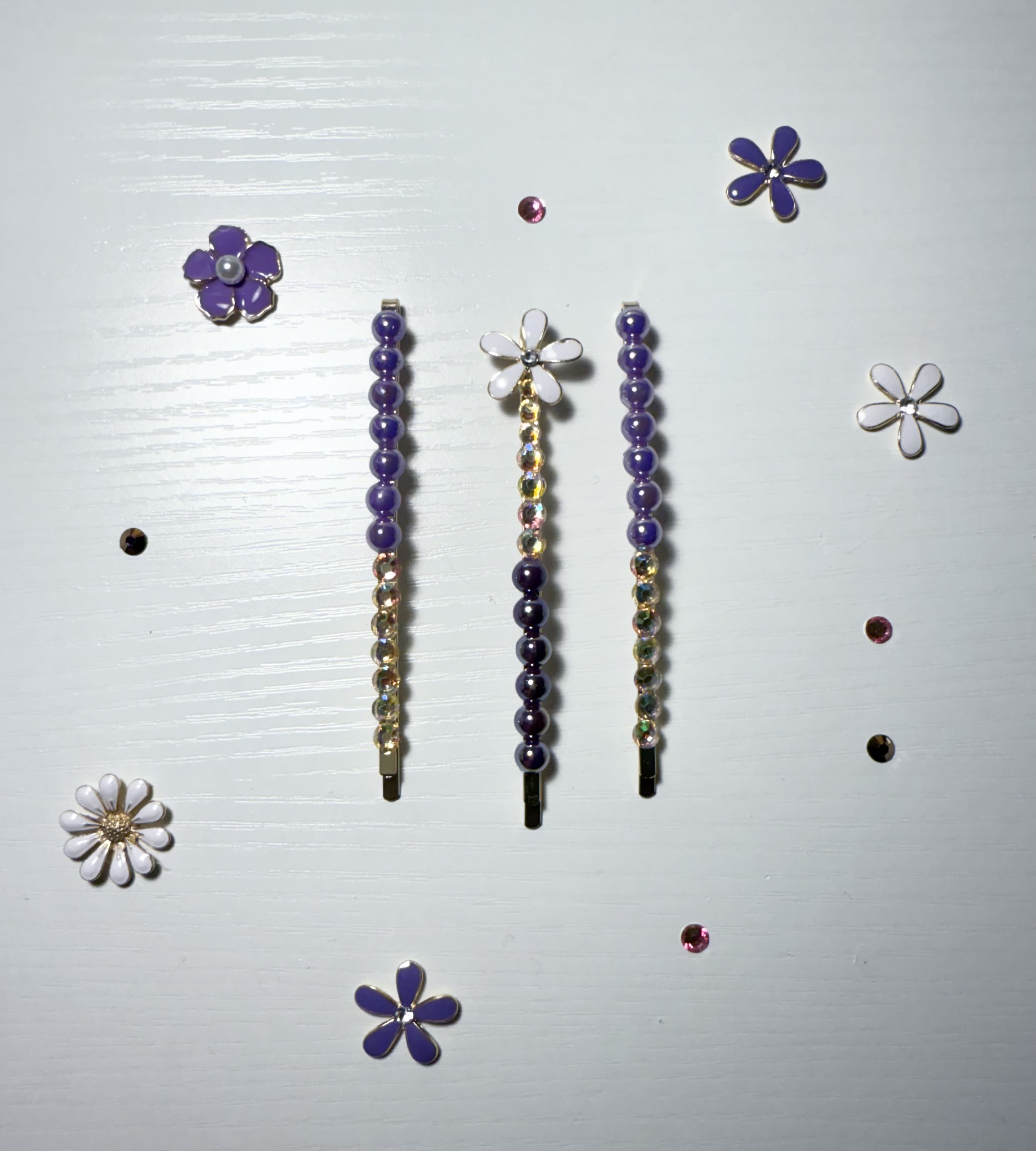Beaded Hair Pins Set