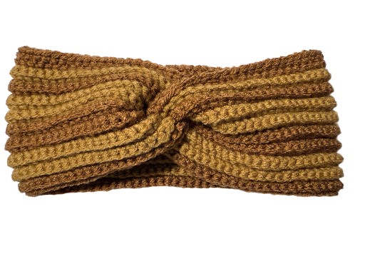 Knitted Brown Headband