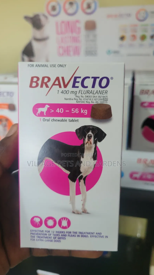 Bravecto Fluralaner Chewable Tablet for Dogs Weighing 40 - 56kg.