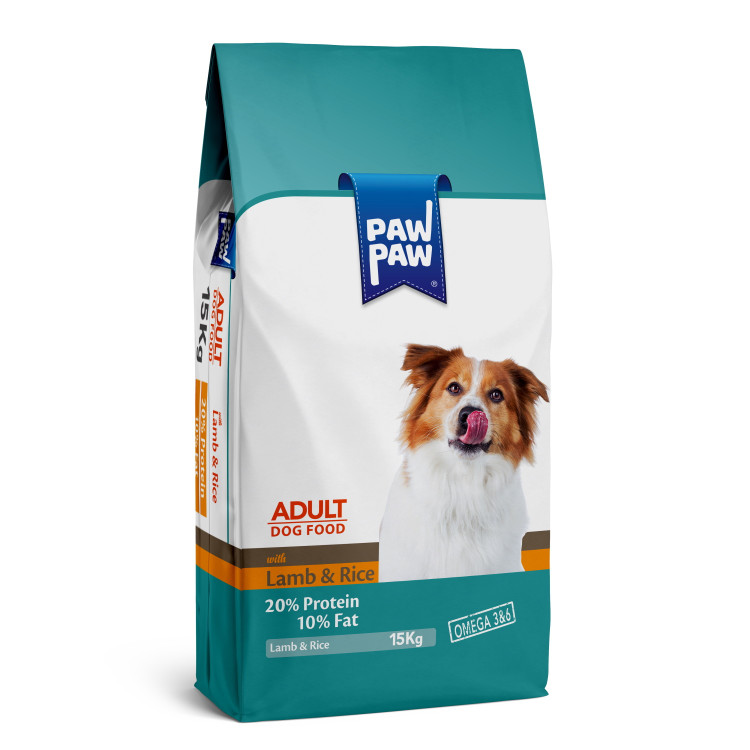 Paw Paw Adult Dog Food Lamb & Rice 15kg