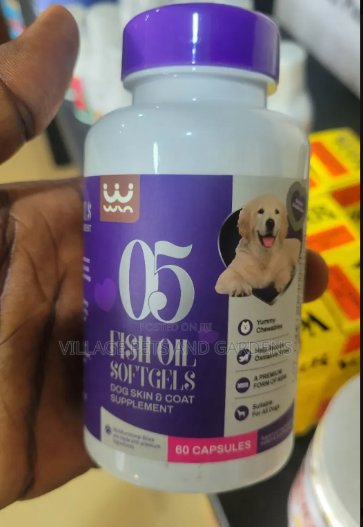 Yummy Chewdoles 05 Fish Oil Softgels, a Dog Skin Coat Supplement.