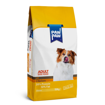 Paw Paw Adult Dog Food with Chicken 15kg