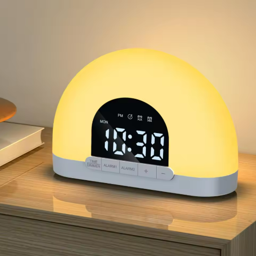 Digital Alarm Clock with LED Lamp