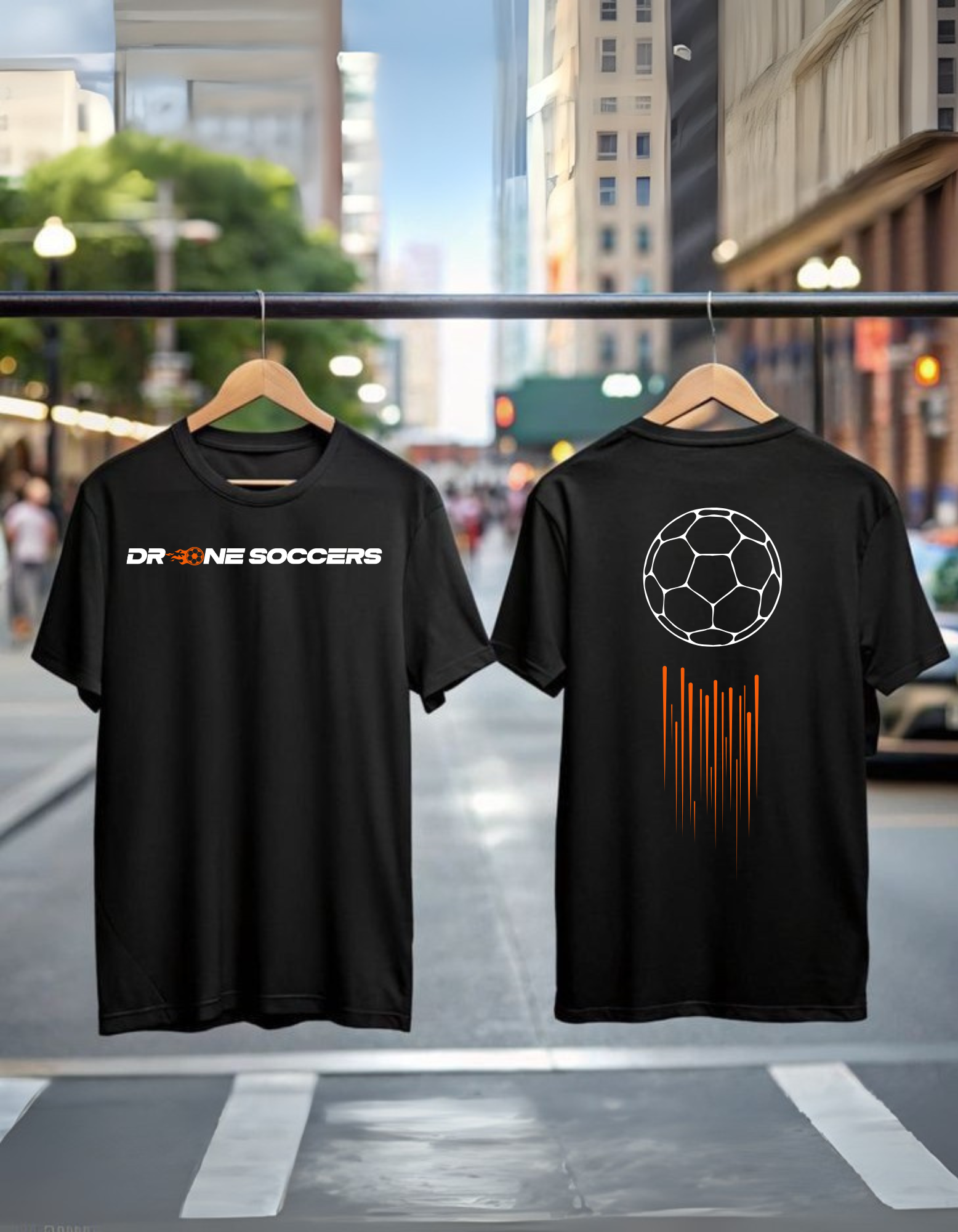 DRONE SOCCERS Black Edition T-Shirt