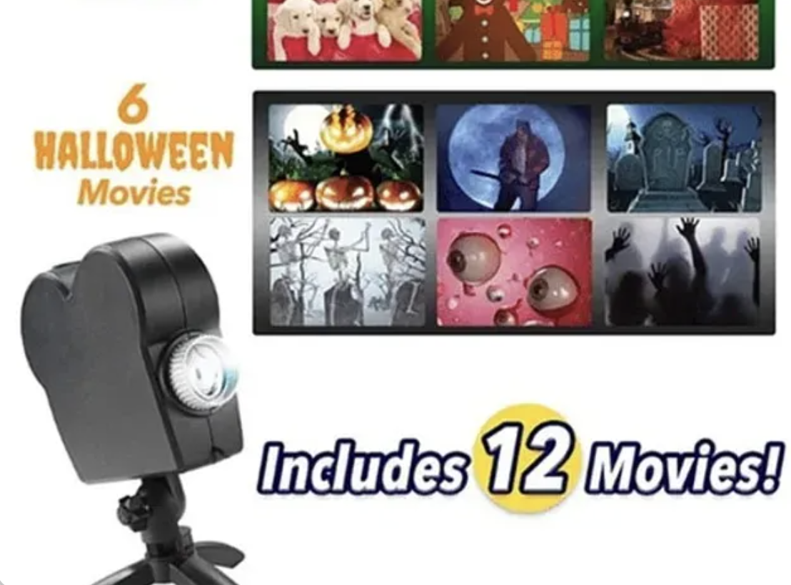 🔥Hot Sale 60% OFF💀 2025 New Upgrade Halloween/Christmas Holographic Projection