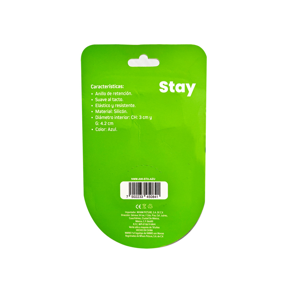 ANILLO CON FUNDA STAY AZUL