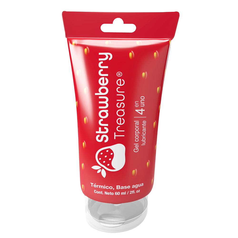LUBRICANTE 4 EN 1 STRAWBERRY BY TREASURE