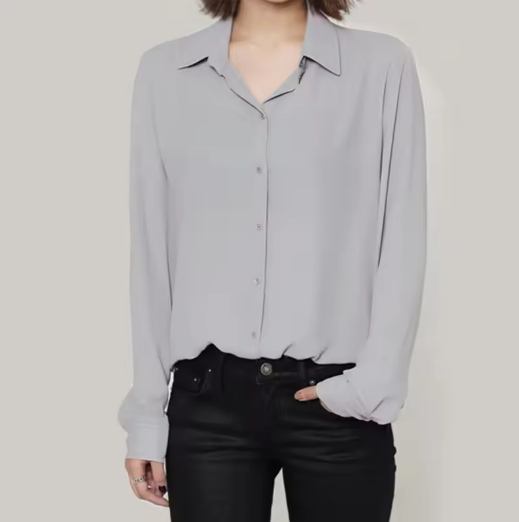 Women's Light Gray Blouse
