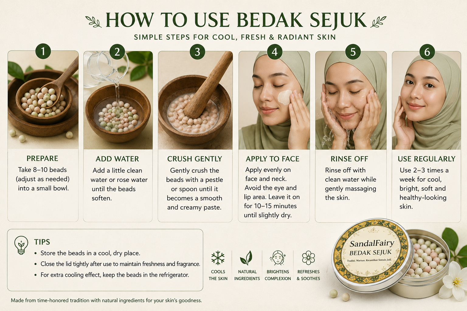 BEDAK SEJUK [ GRAND MAA'S COOLING CREAM] 30G