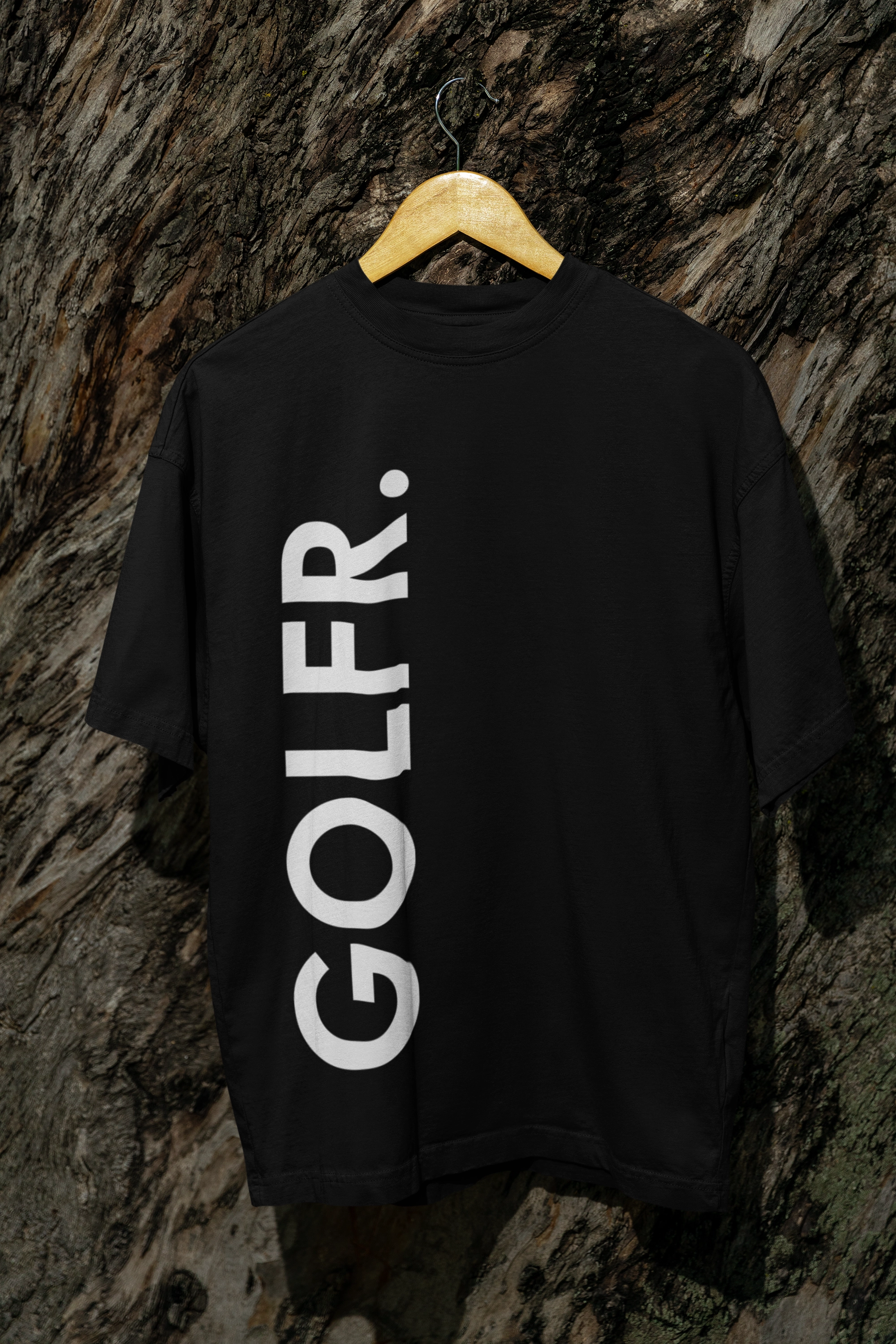 Oversized GOLFR Black T-Shirt