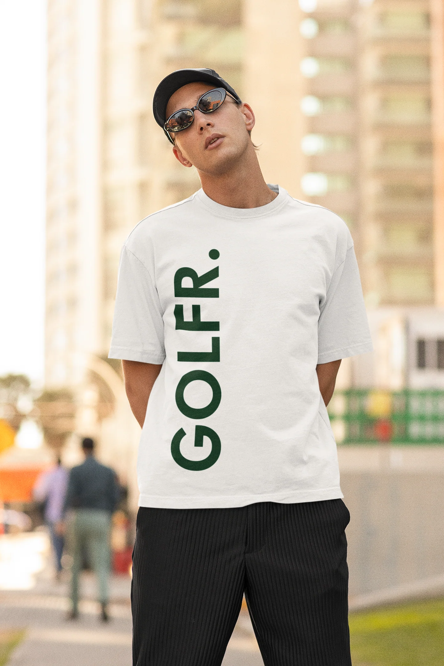 Oversized GOLFR White T-Shirt