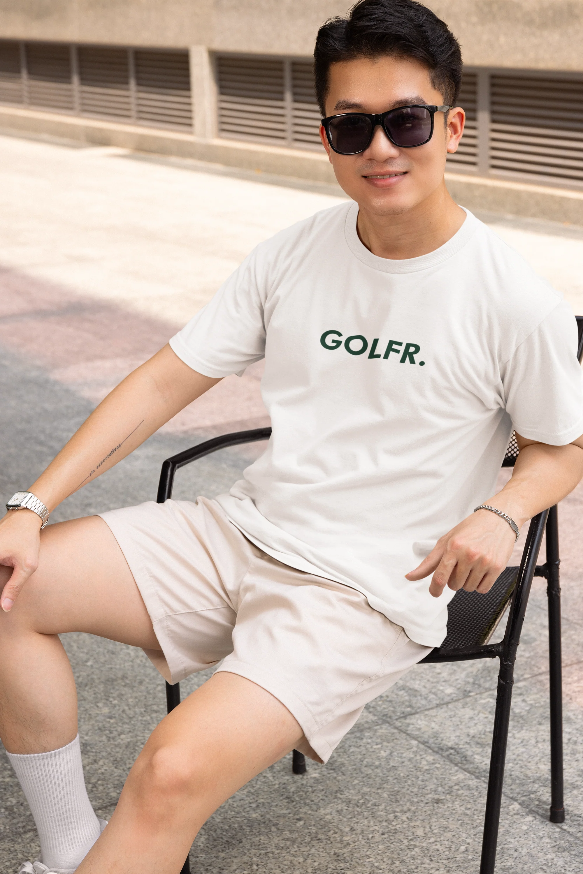 GOLFR. Graphic T-Shirt White